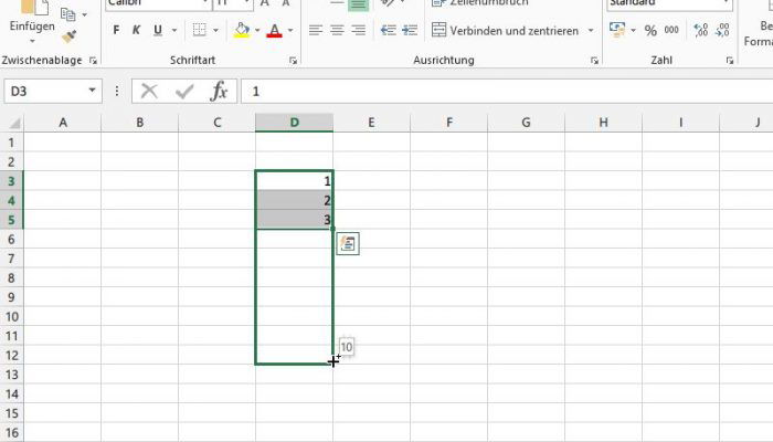 Excel Datenreihen automatisch ausfüllen lassen schieb de