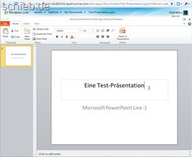 Microsoft PowerPoint Live (Vorschau)