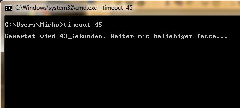 Windows 7/Vista: Mini-Countdown mit Bordmitteln