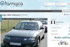 Tamyca macht das eigene Auto zum Miet-Wagen