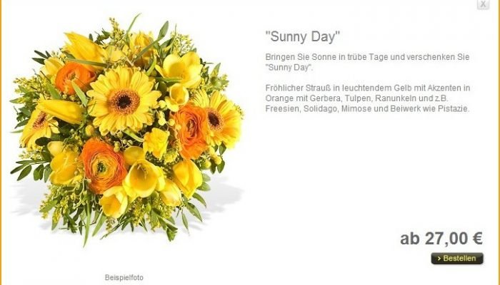 Fleurop: Blumenstrauß Sunny Day