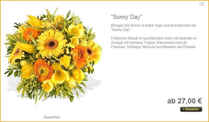 Fleurop: Blumenstrauß Sunny Day