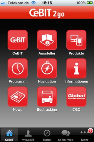 CeBIT2go: Die Messe-App fürs eigene Smartphone