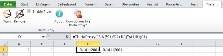 Excel-Add-in Theta Proxy XL