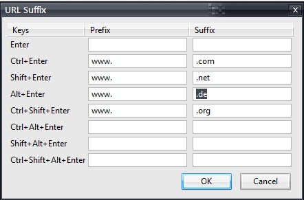 Firefox: URL Suffix-Add-on