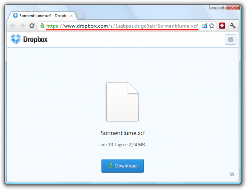 Dropbox: Einzelne Dateien freigeben per Link