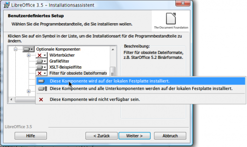 StarOffice 5.2-Dateien in LibreOffice importieren