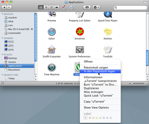 Mac OS: Apps vom System entfernen