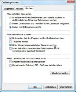 Im Windows-Explorer einfacher nach Dateien suchen