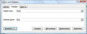 Text in Word-Dokumenten ersetzen