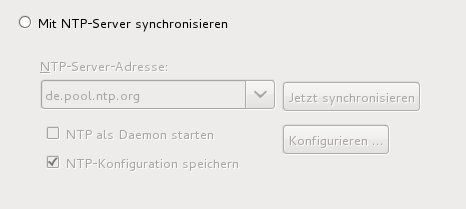 Uhrzeit eines openSUSE-Systems automatisch aktuell halten