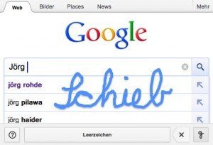 Google per Handschrift durchsuchen