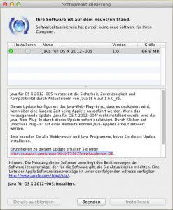 Sicherheit von Java in Mac OS X erhöhen