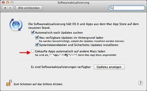 Apps von anderen Macs automatisch auf dem aktuellen Computer einrichten