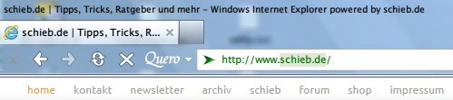 Webseiten-Titel wieder in der Firefox- oder IE-Titelleiste anzeigen