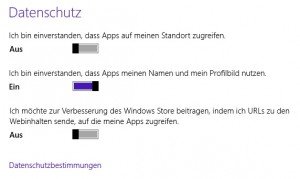 Auf welche Benutzer-Daten dürfen meine Windows-8-Apps zugreifen?