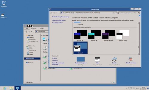 Desktop-Thema: Klassisches Design für Windows 8 einrichten