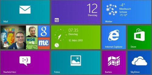 Uhrzeit auf der Windows-8-Start-Seite anzeigen
