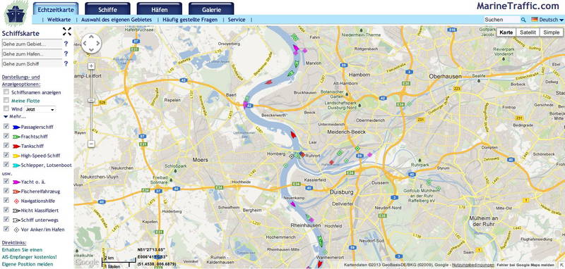 Hafen II: Live-Schiffs-Radar für Ihren Computer