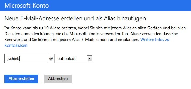 So erhalten Sie eine kostenlose eMail-Adresse @outlook.de