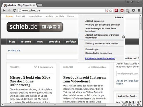 chrome-adblock-ausnahme-festlegen