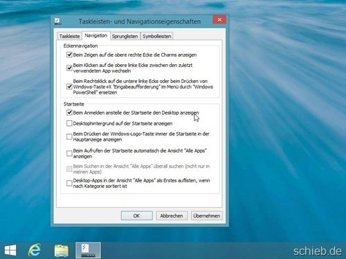 Windows 8.1: Beim Hochfahren direkt den Desktop anzeigen