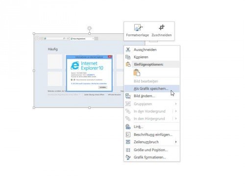 Screenshots abspeichern mit Microsoft Office 2010 oder 2013