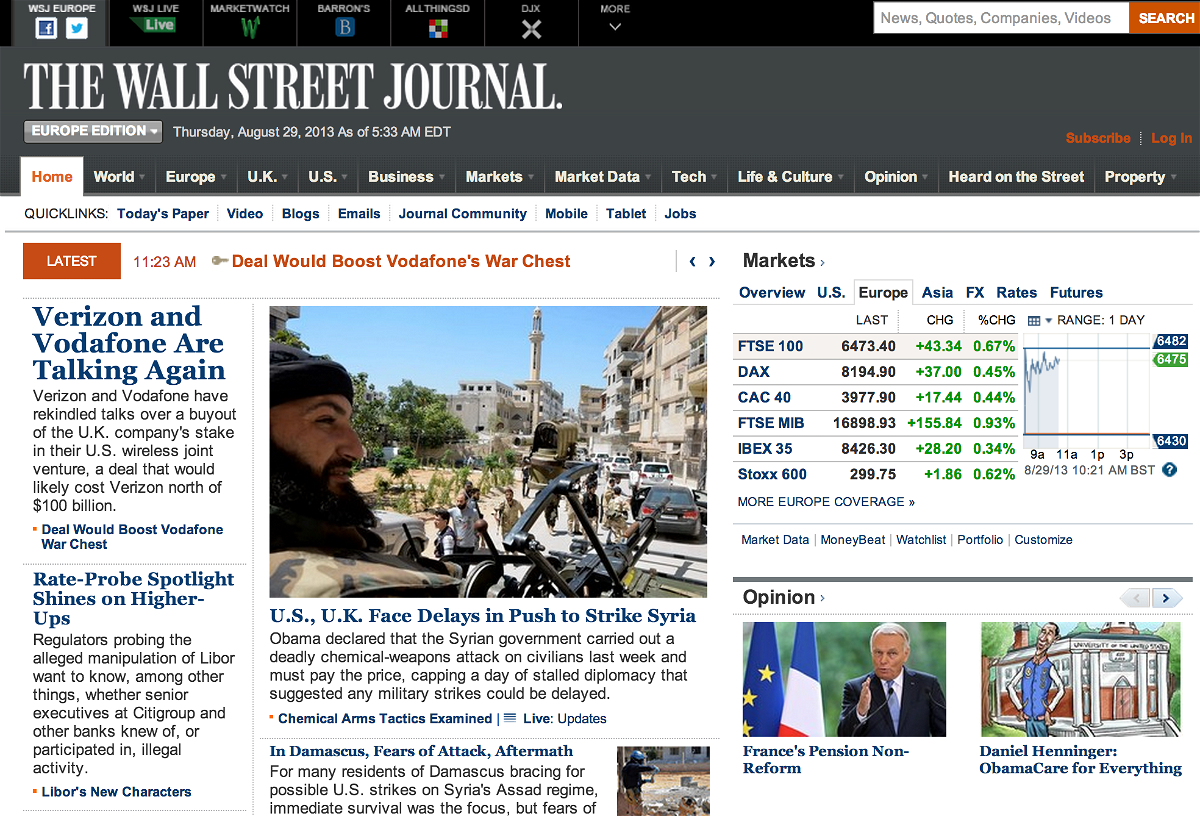 New York Times gehackt – und Wallstreet Journal profitiert