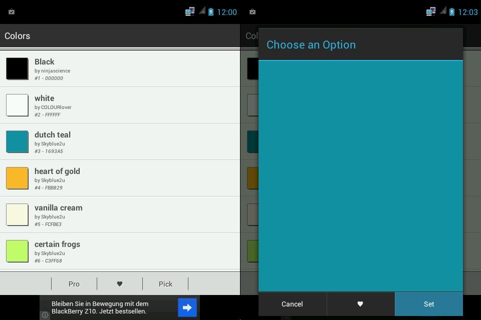 Android: Beliebige Farbe als Hintergrund einstellen