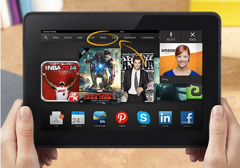 Amazon baut Kindle Fire HDX mit Mayday-Support