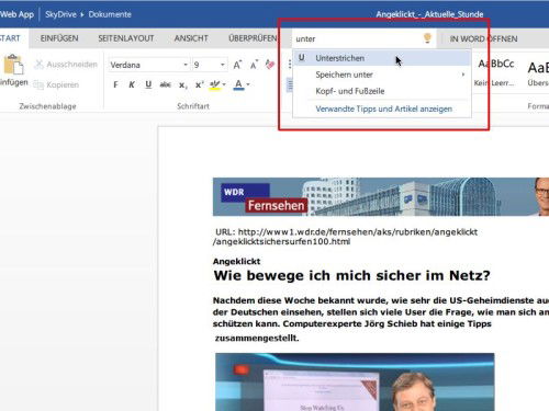 word-web-app-was-moechten-sie-tun