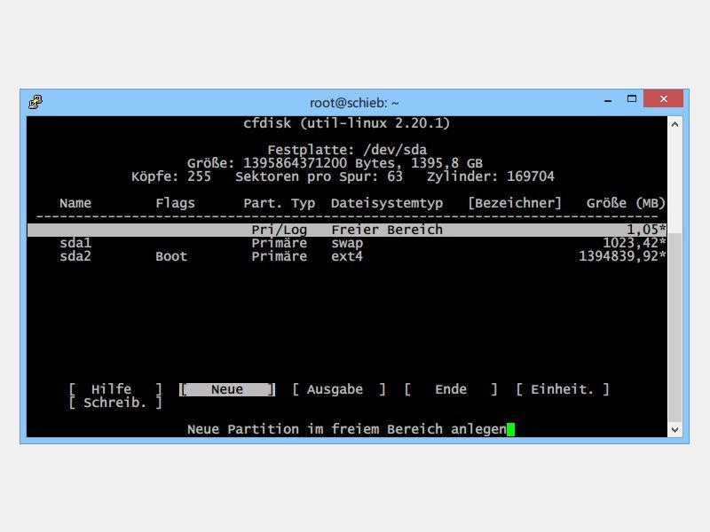 linux-festplatten-partitionieren-cfdisk