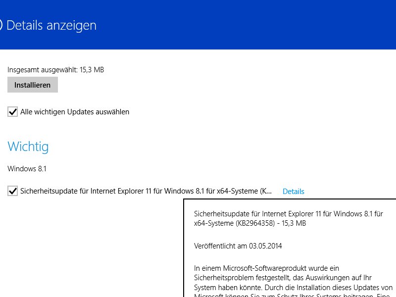 Neues kritisches Sicherheits-Update für Internet Explorer
