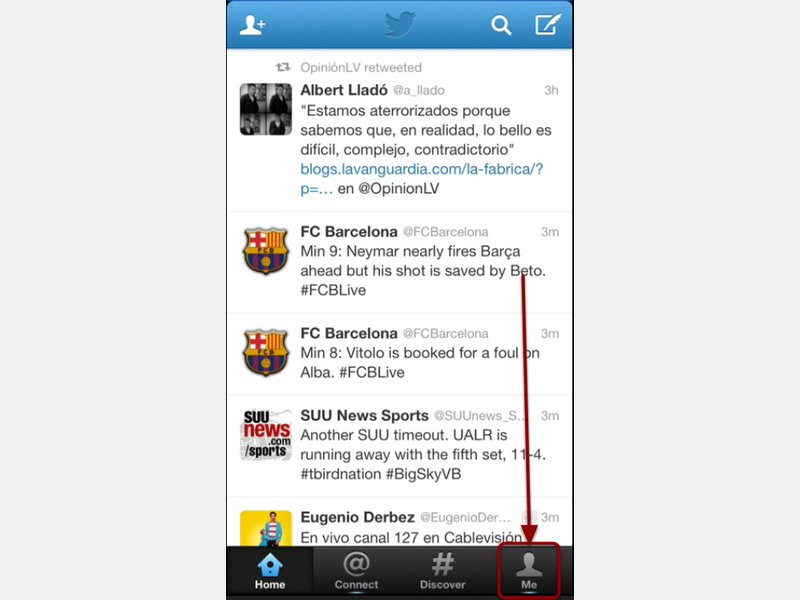 Twitter für iPhone: Vom Twitter Account abmelden