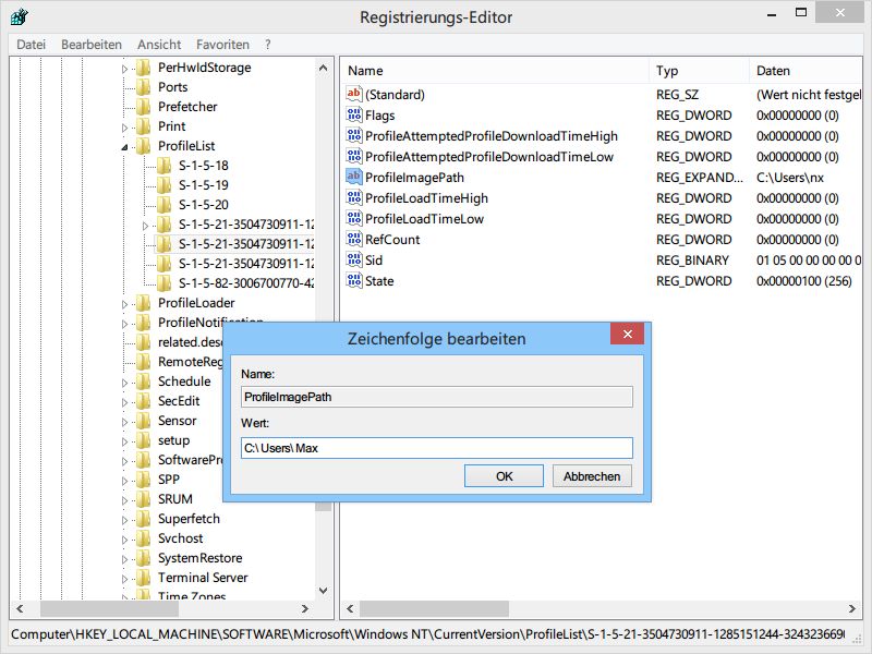 win81-registry-profilordner-umbenennen