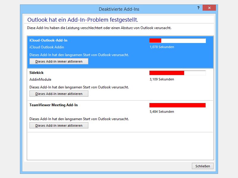 Office 2013: Lahme Add-Ins abschalten
