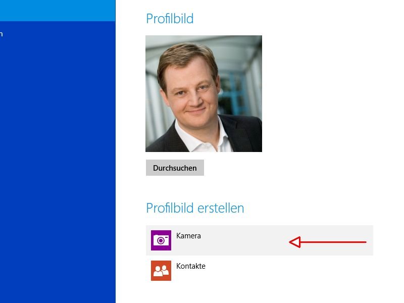 Windows 8.1: Profilbild mit der Webcam ändern