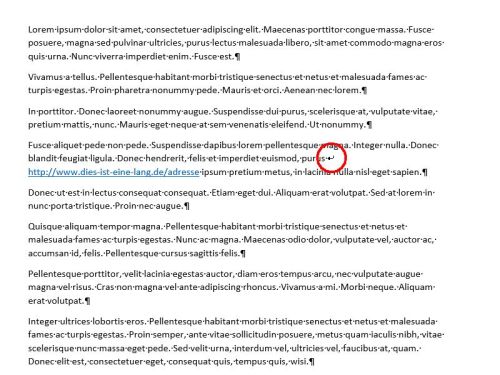 word-hyperlink-zeilenumbruch