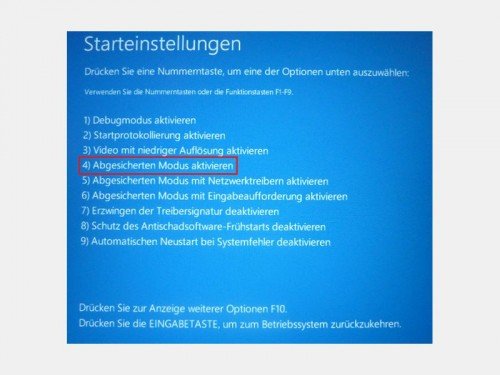 Windows 8.1: Abgesicherten Modus starten