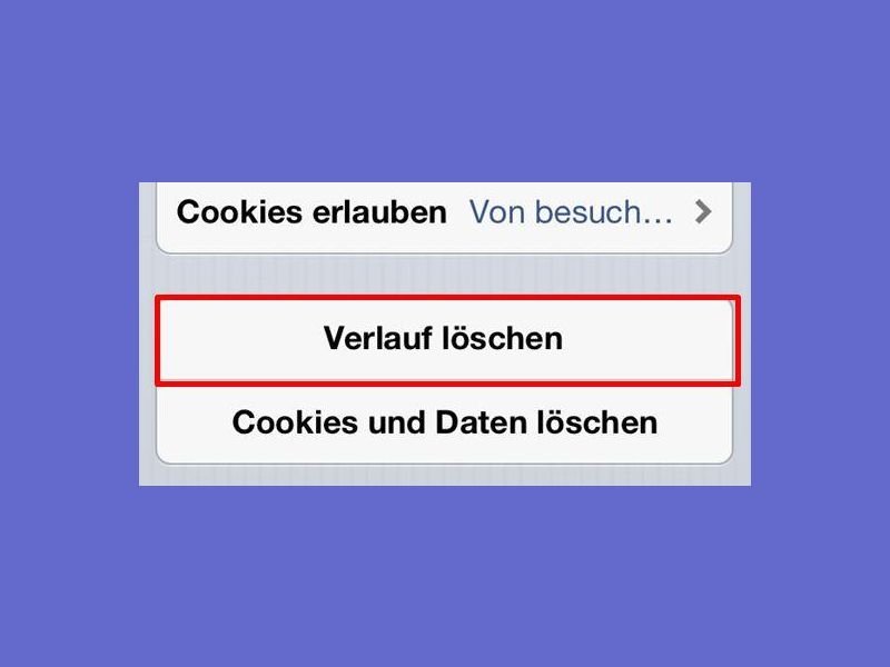 Verlauf, Cache und Cookies von Safari am iPhone und iPad löschen