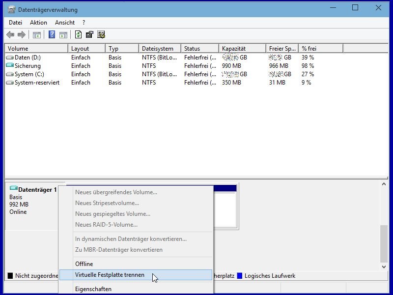 Windows-Sicherung: Einzelne Dateien wiederherstellen