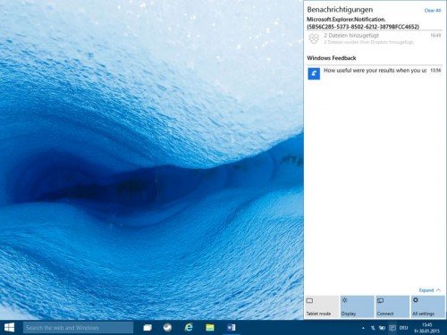 Windows 10: Das ist die neue Benachrichtigungs-Zentrale