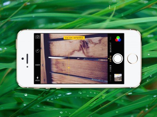 iPhone: Foto-Bereich fokussieren, Belichtung separat ändern