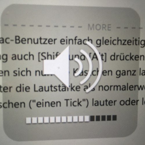 Lautstärke bei Mac OS X in kleinen Schritten verändern