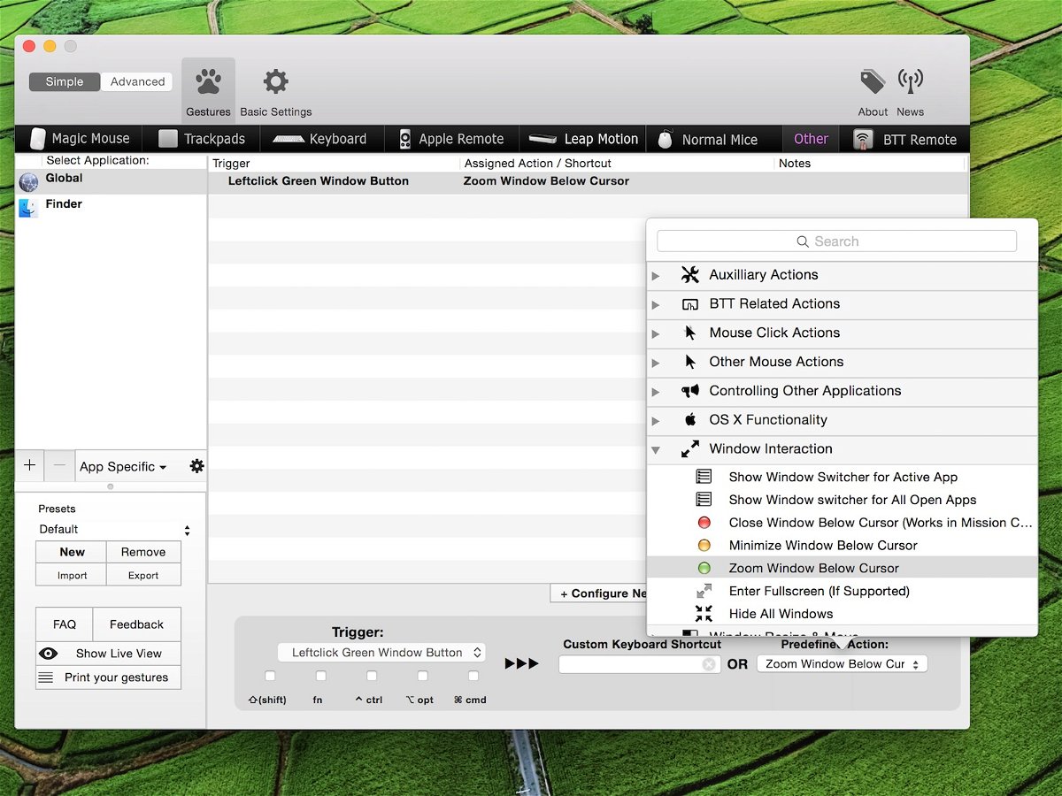 OS X Yosemite: Fenster wieder mit dem grünen Knopf maximieren