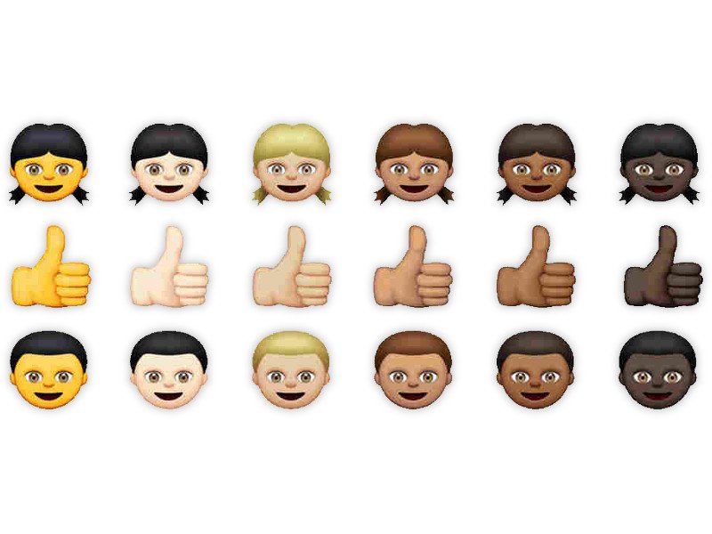 iOS: Alternative Haut-Farben für Emoji-Smileys nutzen
