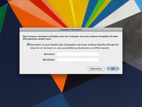 Firmware-Passwort beim Mac entfernen