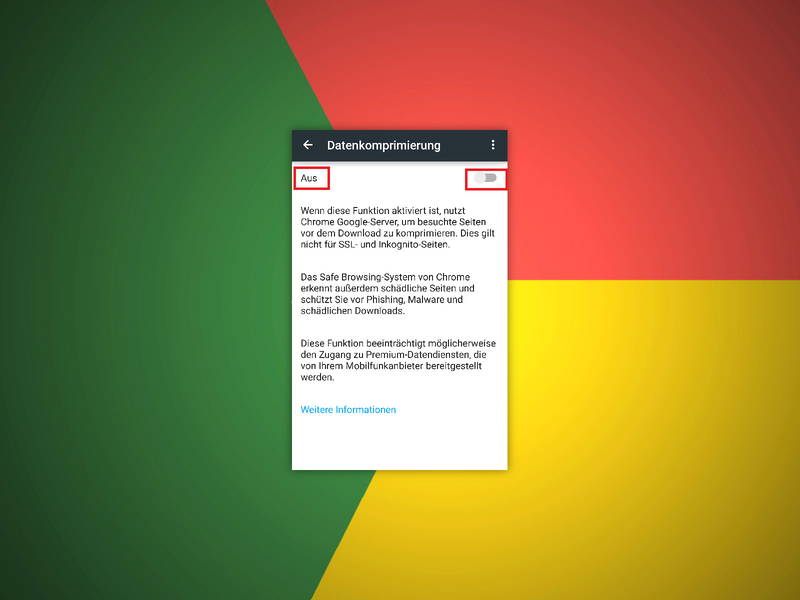 Chrome für Android: Daten komprimiert übertragen