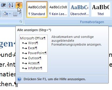 Microsoft Word: Alle Formatierungen überprüfen