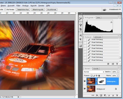 Adobe Photoshop: Dynamische Zoom-Effekte